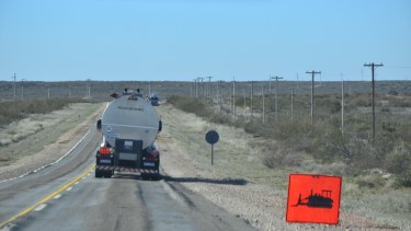 Vialidad Nacional trabaja sobre la Ruta 22 entre Chelforó y Chimpay