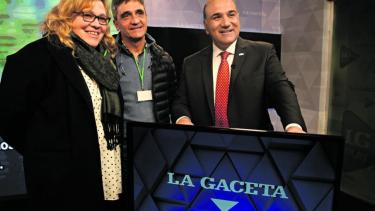 La periodista Valeria Zapesochny. 