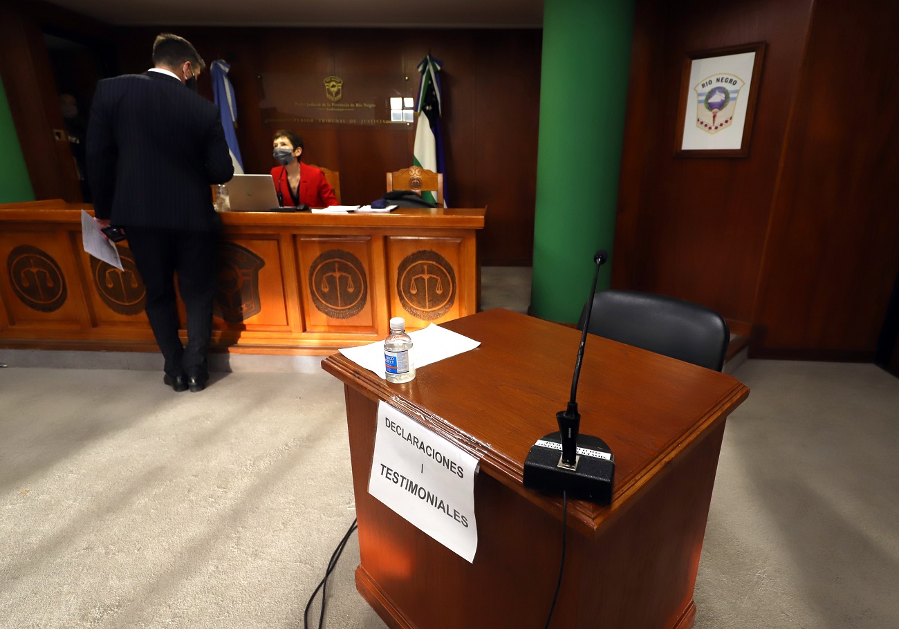  La jueza Daniela Zágari preside el juicio que se realiza en la capital provincial. Foto: Marcelo Ochoa.