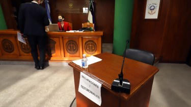  La jueza Daniela Zágari preside el juicio que se realiza en la capital provincial. Foto: Marcelo Ochoa.