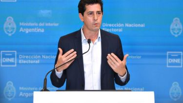 El ministro del Interior Eduardo "Wado" de Pedro. 
