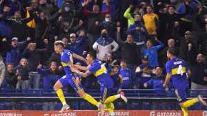 Boca se lo dio vuelta a Lanús y le ganó 4-2 en el regreso del público a La Bombonera