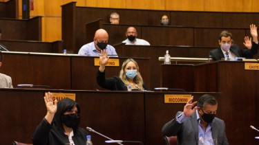 La sesión de los diputados neuquinos.  Foto: Prensa Legislatura Neuquén.