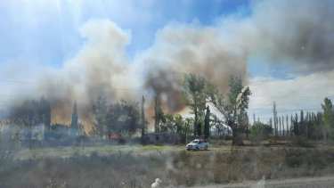 El fuego logró ser controlado y extinguido.  Foto: Facebook Catriel Digital
