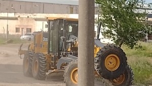 Trabajan en la seguridad del tránsito en el Parque Industrial de Viedma