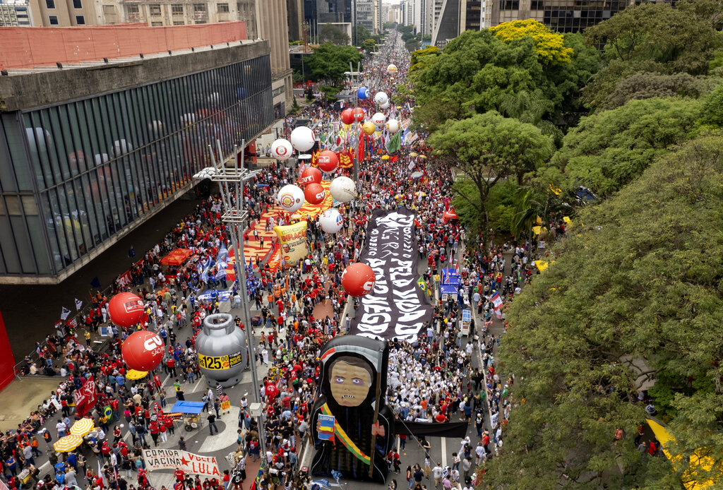 Las protestas tienen su epicentro en las capitales de los estados brasileños.