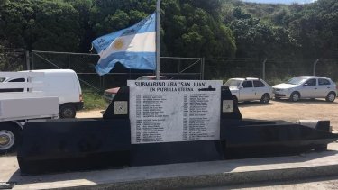 El memorial que recuerda a los tripulantes del ARA San Juan. Archivo.

Foto: gentileza 