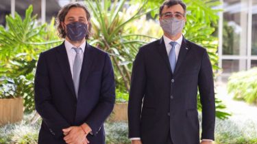 Cafiero se reunió con su par brasileño, Carlos Alberto Franco França.