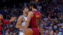 Imagen de Campazzo-Ricky Rubio en la NBA: duro cruce en la caída de Denver ante Cleveland