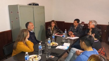 Doñate escuchó anoche inquietudes de la Cámara de Comercio, Industria y Minería de Jacobacci. Foto: José Mellado. 