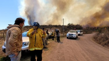 Se mantienen activos los focos de incendios en el norte de Córdoba. Foto: gentileza 
