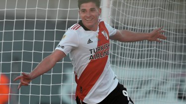 Álvarez ratificó su gran momento. (Foto: @RiverPlate)