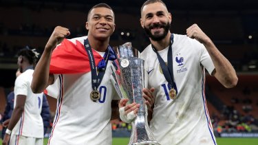 Mbappé y Benzema, los goleadores de la final.