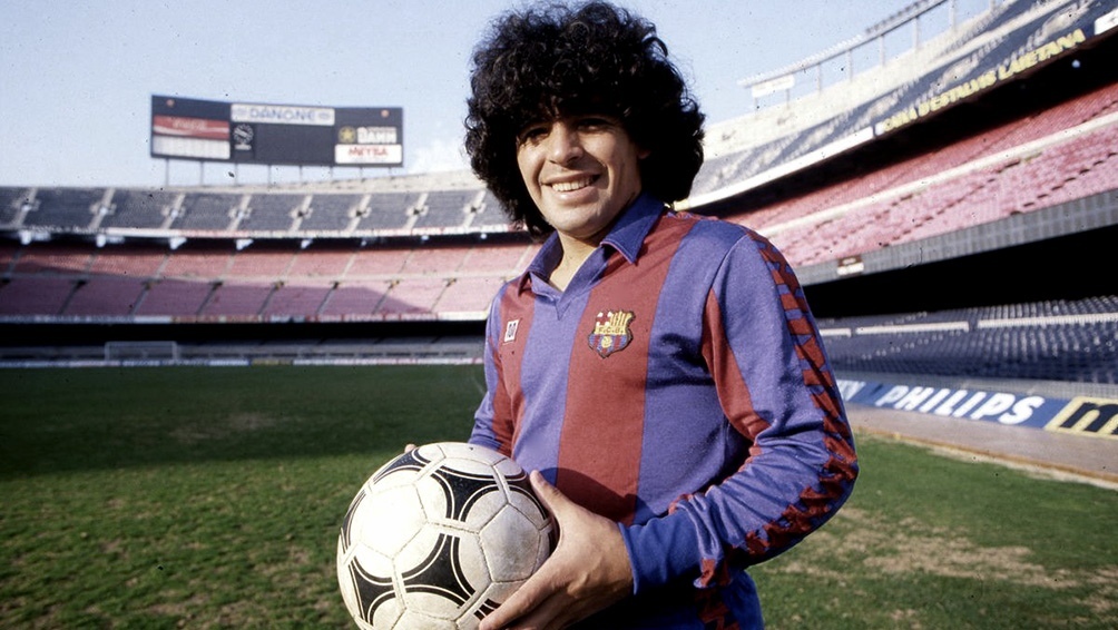 Diego Maradona jugó en Barcelona entre el 82' y el 84'. 