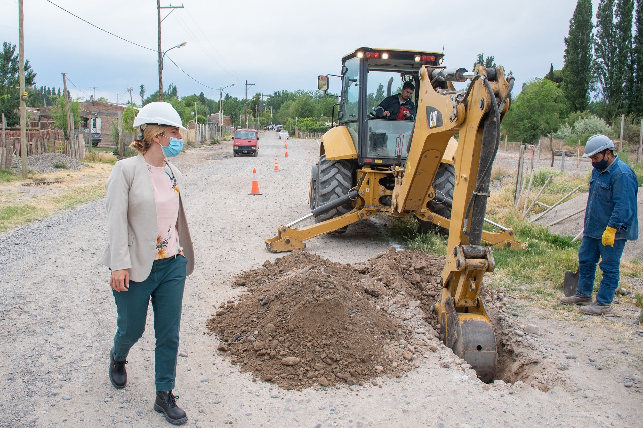 La intendenta María Emilia Soria recordó las obras públicas realizadas bajo su gestión durante el 2021. Foto Gentileza.