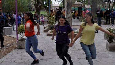 La inauguración de la plaza Roca incluyó un show artístico. Foto: José Mellado