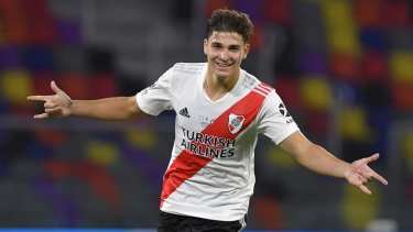 Julián Álvarez, figura de River. 