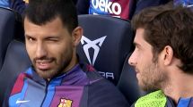 Imagen de El imperdible show de Agüero en el banco de suplentes del Barcelona ante el Real Madrid