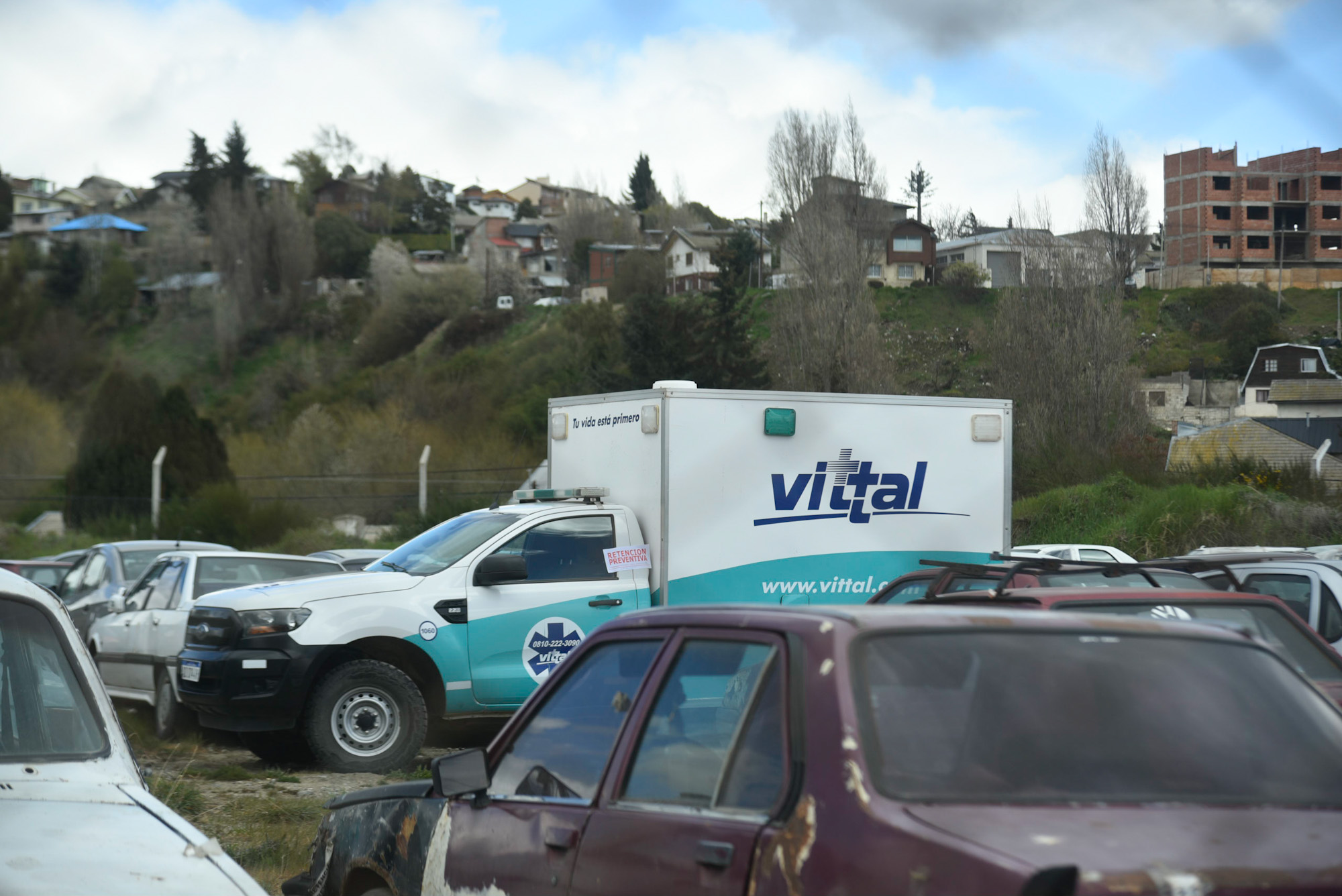 Los inspectores secuestraron dos ambulancias de Vittal. Foto: Marcelo Martínez