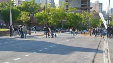 El acceso Norte de la capital provincial fue inaugurado este 12 de octubre. Foto: Yamil Regules. 