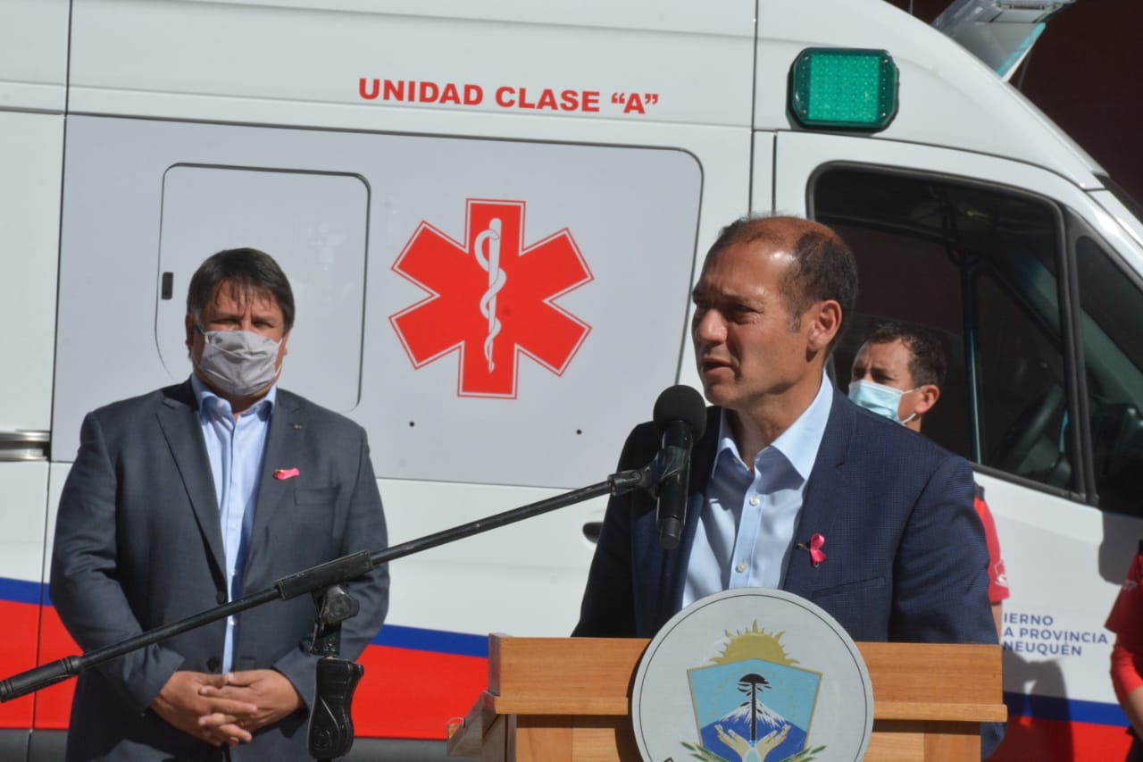 El gobernador de Neuquén, Omar Gutiérrez, habló sobre a llegada de la variante Delta a la provincia. (Foto: Yamil Regules)