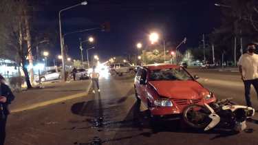 El choque sucedió esta madrugada. Foto: Rodrigo Ramírez