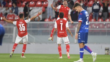 Braian Martínez entró en el segundo tiempo y le dio la victoria a Independiente. 