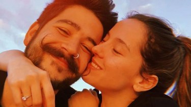 La pareja y su alegría en su cuenta de Instagram. 