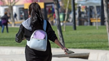 Desde el lunes no será obligatorio el barbijo en los recreos escolares. (FOTO: Florencia Salto)