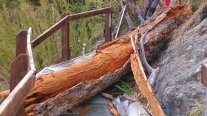 Tras el temporal, cerraron la senda al refugio Frey