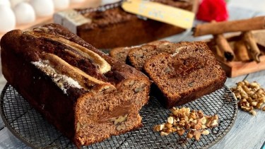 Y para el mate… budín de bananas con harina integral