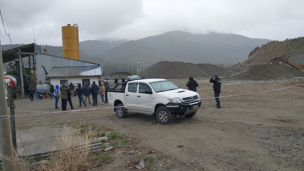 El cadáver lo encontraron en el predio donde funciona una cantera privada, en la zona sur de Bariloche. Foto: gentileza
