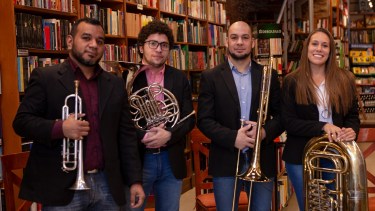 Rodríguez, Fonseca, Basegio y González, los integrantes del ensamble. Foto: gentileza.