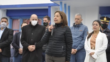 La gobernadora Carreras durante el acto de aniversario de Valchetta (Foto: José Mellado)

