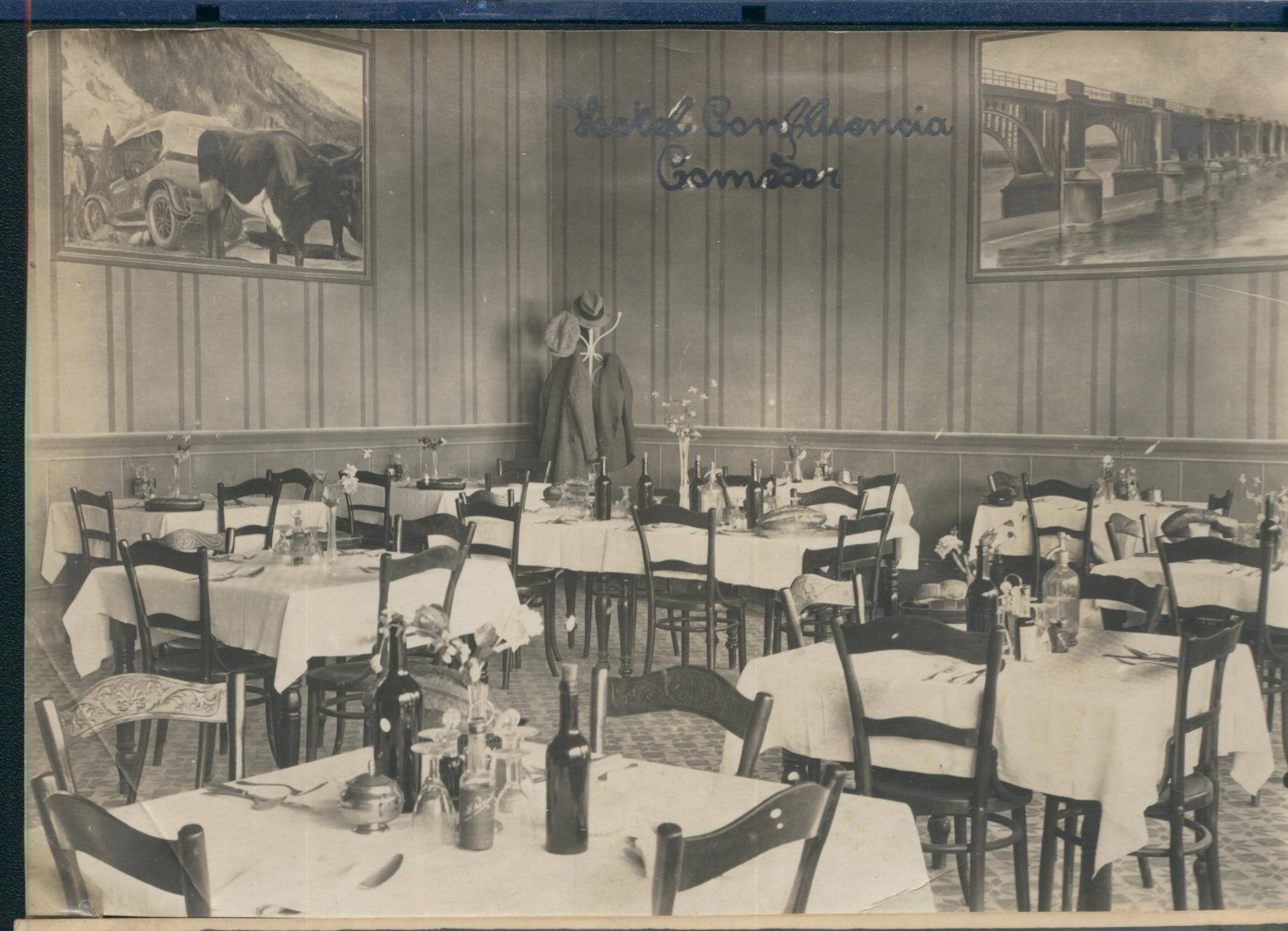 El comedor del hotel confluencia. (FOTO: Archivo Histórico Municipal)