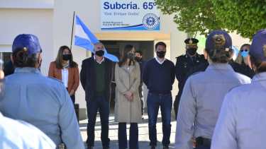 El nuevo edificio para la Subcomisaría 65 de Godoy quedó inaugurado hoy. (Foto Néstor Salas)