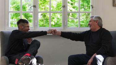 El fin de semana L-Gante visitó la Quinta de Olivos junto a su familia.