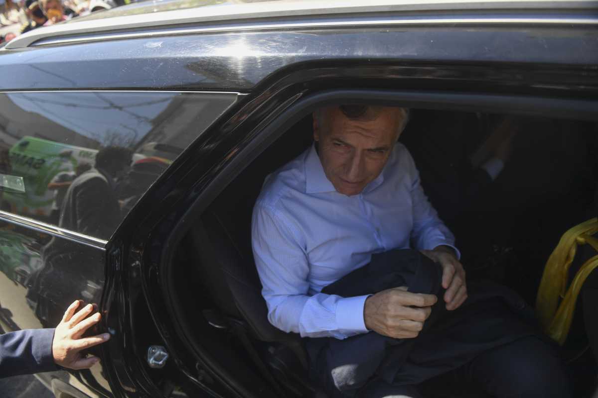 El expresidente Mauricio Macri llega a Dolores para declarar por la causa de espionoje