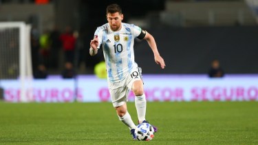 Lionel Messi, capitán y bandera de la selección argentina que hoy recibe a Perú en el Monumental. 