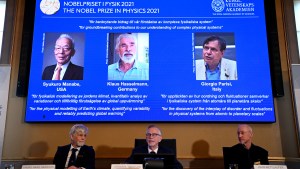 Nobel de Física a tres científicos que abordaron sistemas complejos, entre ellos el calentamiento global
