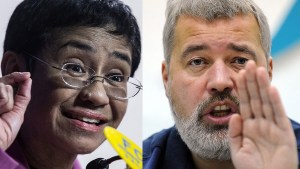 Dos periodistas ganaron el Nobel de la Paz por su lucha por la libertad de expresión