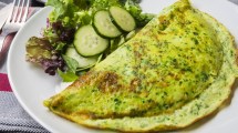 Imagen de La receta express: omelette de espinaca