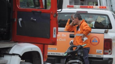 Imágenes de pesas se vivieron en el barrio de Bahía Blanca donde se produjo el incendio.