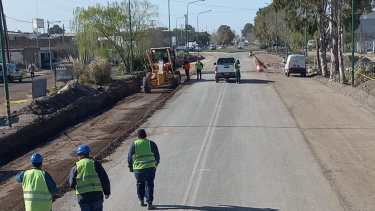 Las tareas se realizan entre las rotondas Castro e Islas Malvinas. Foto: gentileza.