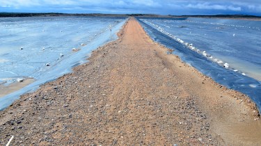 Las planta de tratamiento de efluentes está construida en un 65%. (Foto Néstor Salas)