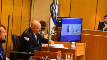 Para el fiscal Luciano Garrido, está acreditada la participación de los dos sujetos en el crimen del expolicía. foto: César Izza.