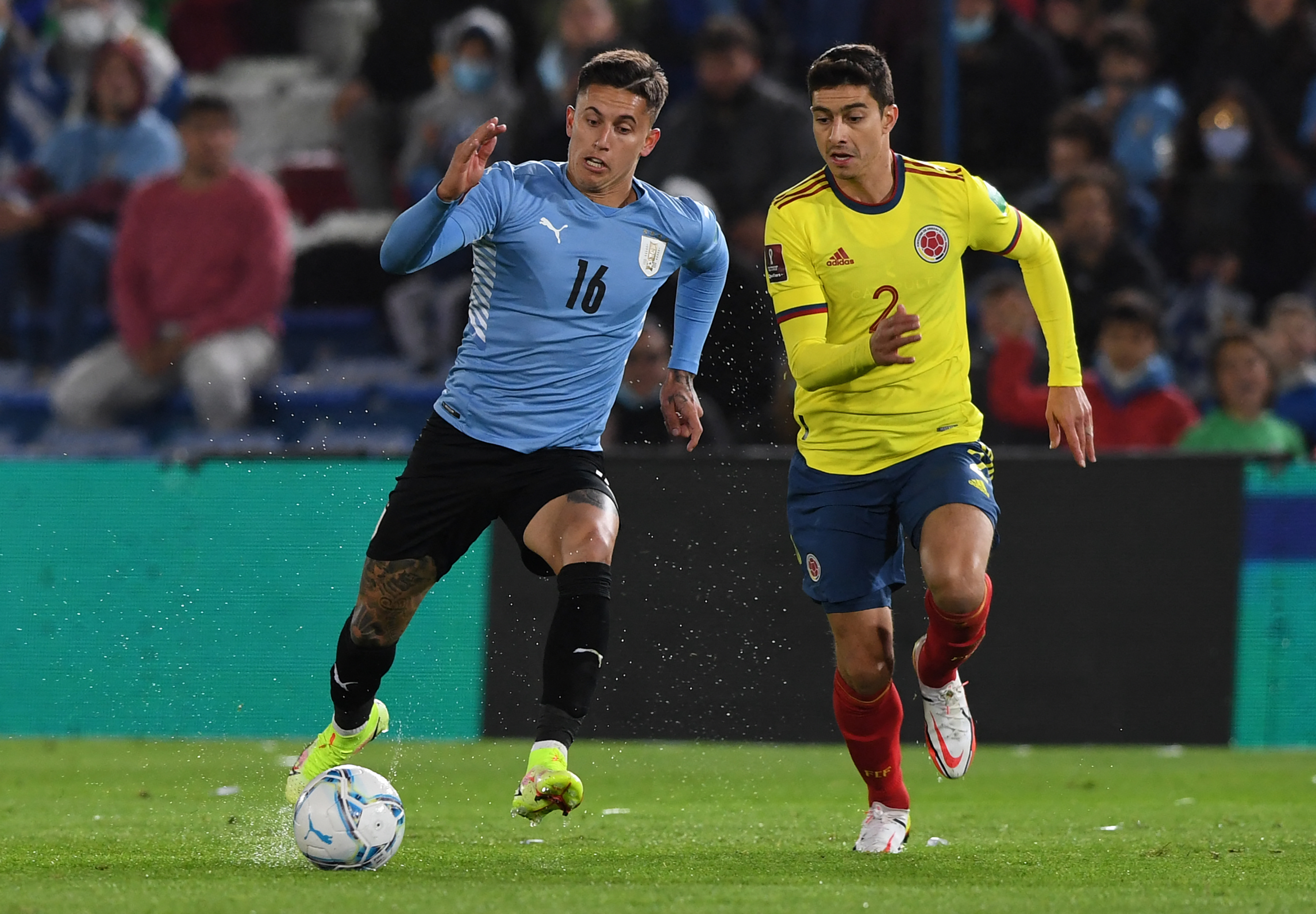 Uruguay y Colombia empataron 0 a 0 en el estadio Gran Parque Central de Montevideo. 