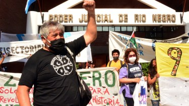 Hugo Aranea frente a la Justicia. Foto Marcelo Ochoa.
