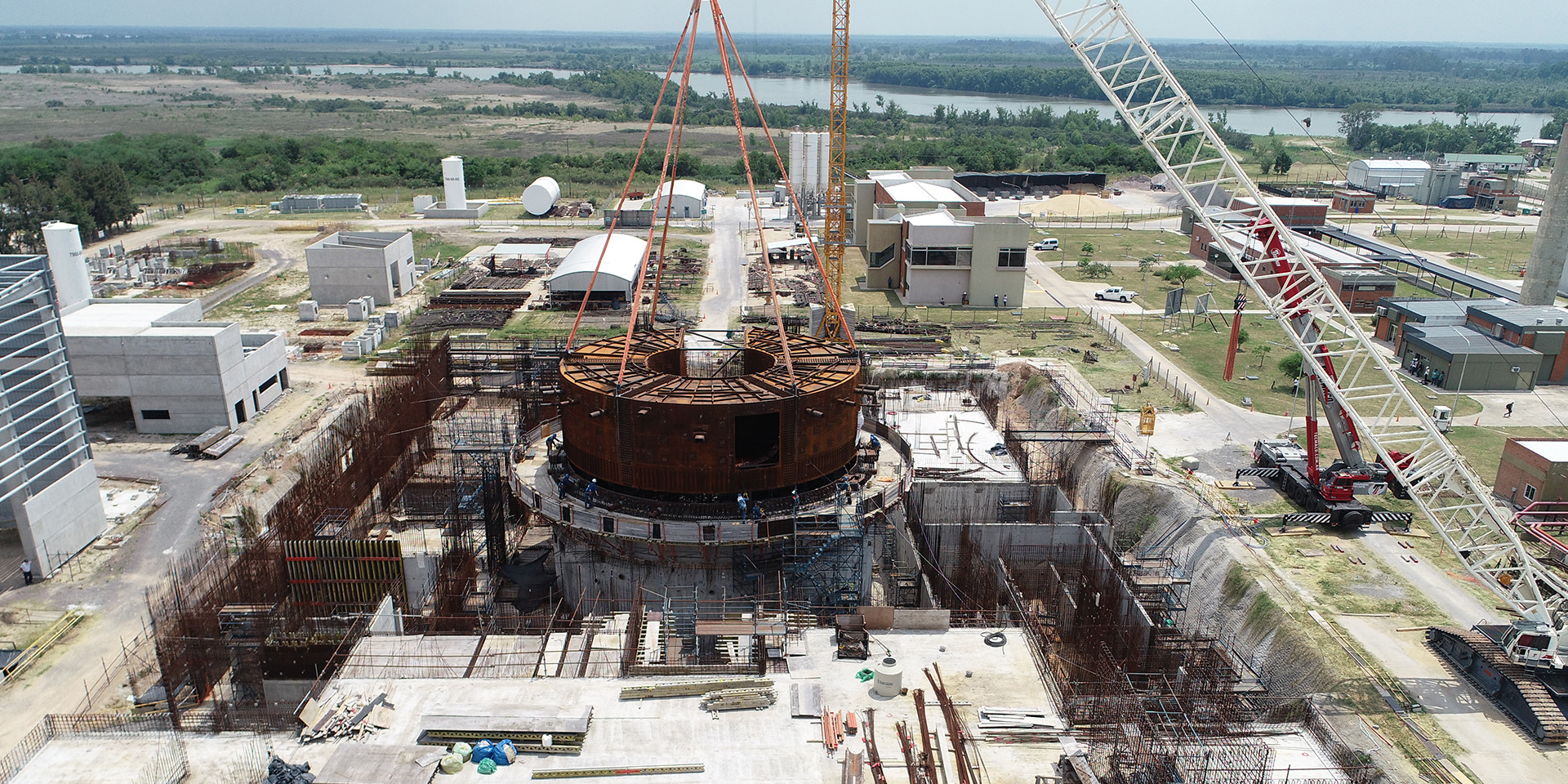 Se realizará la construcción de todas las estructuras de hormigón del edificio del reactor CAREM. (Foto: gentileza)