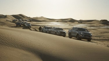 La actividad estaba programada para este fin de semana en las dunas de Bahía Creek. Foto promoción de la actividad.